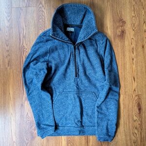 Men's Blue Quarter-Zip Sweater